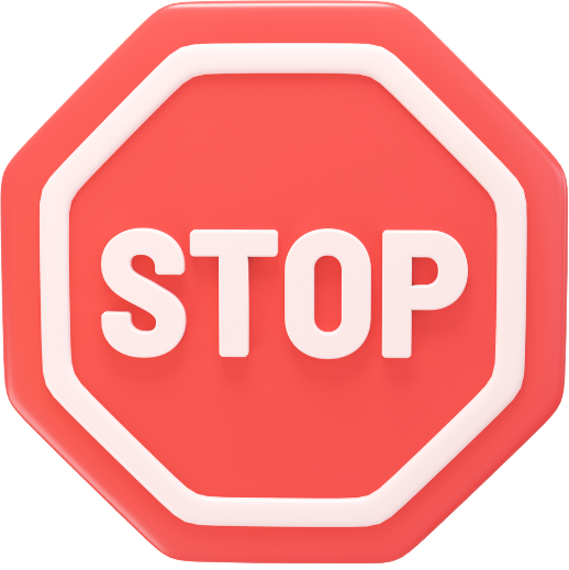 Icone placa stop